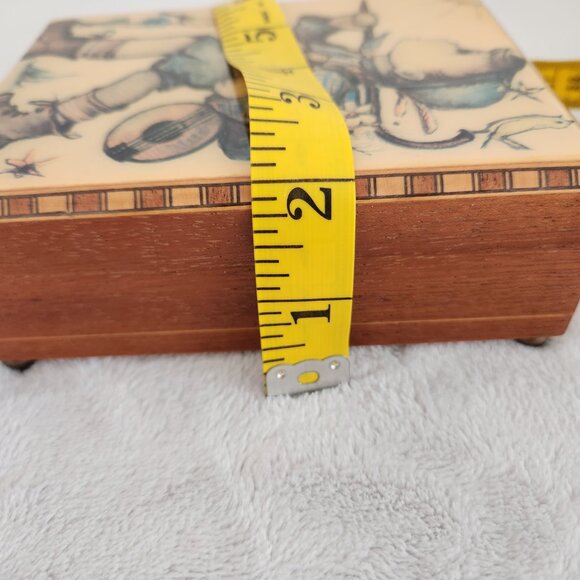 Hummel The Happy Wanderer Music Jewelry Box Made in W. Germany - Picture 14 of 14